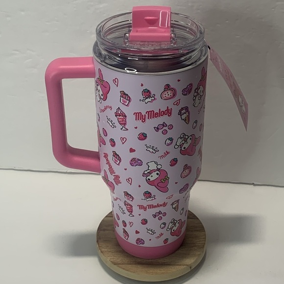 Hello Kitty BFF My Melody Travel Tumbler Mug 32 Oz Igloo Limited Edition New - Picture 3 of 10